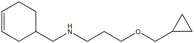 (cyclohex-3-en-1-ylmethyl)[3-(cyclopropylmethoxy)propyl]amine Struktur