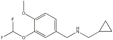 (cyclopropylmethyl)({[3-(difluoromethoxy)-4-methoxyphenyl]methyl})amine Struktur