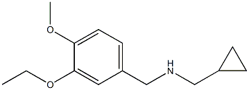 (cyclopropylmethyl)[(3-ethoxy-4-methoxyphenyl)methyl]amine Struktur