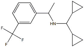 (dicyclopropylmethyl)({1-[3-(trifluoromethyl)phenyl]ethyl})amine Struktur