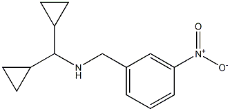 (dicyclopropylmethyl)[(3-nitrophenyl)methyl]amine Struktur