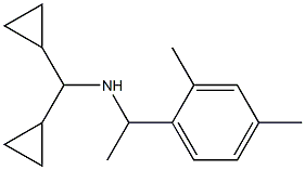 (dicyclopropylmethyl)[1-(2,4-dimethylphenyl)ethyl]amine Struktur