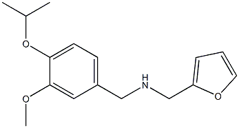 (furan-2-ylmethyl)({[3-methoxy-4-(propan-2-yloxy)phenyl]methyl})amine Struktur