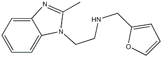 (furan-2-ylmethyl)[2-(2-methyl-1H-1,3-benzodiazol-1-yl)ethyl]amine Struktur