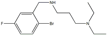 [(2-bromo-5-fluorophenyl)methyl][3-(diethylamino)propyl]amine Struktur