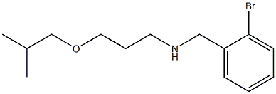 [(2-bromophenyl)methyl][3-(2-methylpropoxy)propyl]amine Struktur