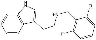 [(2-chloro-6-fluorophenyl)methyl][2-(1H-indol-3-yl)ethyl]amine Struktur