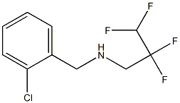 [(2-chlorophenyl)methyl](2,2,3,3-tetrafluoropropyl)amine Struktur