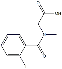 [(2-iodobenzoyl)(methyl)amino]acetic acid Struktur