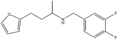 [(3,4-difluorophenyl)methyl][4-(furan-2-yl)butan-2-yl]amine Struktur