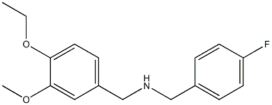 [(4-ethoxy-3-methoxyphenyl)methyl][(4-fluorophenyl)methyl]amine Struktur