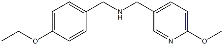 [(4-ethoxyphenyl)methyl][(6-methoxypyridin-3-yl)methyl]amine Struktur