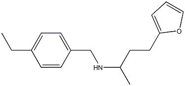 [(4-ethylphenyl)methyl][4-(furan-2-yl)butan-2-yl]amine Struktur