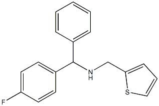 [(4-fluorophenyl)(phenyl)methyl](thiophen-2-ylmethyl)amine Struktur