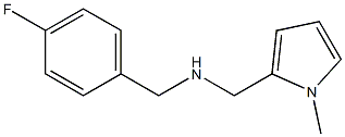 [(4-fluorophenyl)methyl][(1-methyl-1H-pyrrol-2-yl)methyl]amine Struktur