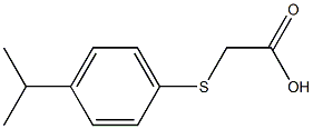 [(4-isopropylphenyl)thio]acetic acid Struktur