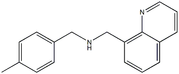 [(4-methylphenyl)methyl](quinolin-8-ylmethyl)amine Struktur