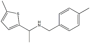 [(4-methylphenyl)methyl][1-(5-methylthiophen-2-yl)ethyl]amine Struktur