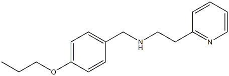 [(4-propoxyphenyl)methyl][2-(pyridin-2-yl)ethyl]amine Struktur