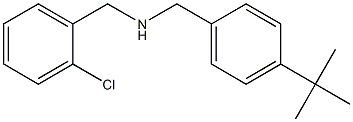 [(4-tert-butylphenyl)methyl][(2-chlorophenyl)methyl]amine Struktur