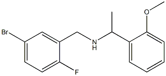 [(5-bromo-2-fluorophenyl)methyl][1-(2-methoxyphenyl)ethyl]amine Struktur