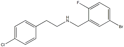 [(5-bromo-2-fluorophenyl)methyl][2-(4-chlorophenyl)ethyl]amine Struktur