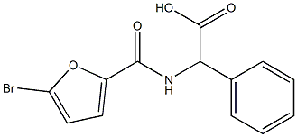 [(5-bromo-2-furoyl)amino](phenyl)acetic acid Struktur