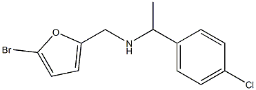 [(5-bromofuran-2-yl)methyl][1-(4-chlorophenyl)ethyl]amine Struktur