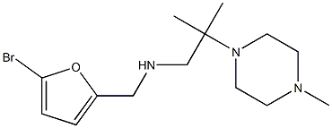 [(5-bromofuran-2-yl)methyl][2-methyl-2-(4-methylpiperazin-1-yl)propyl]amine Struktur