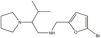 [(5-bromofuran-2-yl)methyl][3-methyl-2-(pyrrolidin-1-yl)butyl]amine Struktur