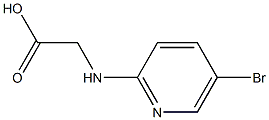 [(5-bromopyridin-2-yl)amino]acetic acid Struktur