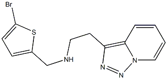 [(5-bromothiophen-2-yl)methyl](2-{[1,2,4]triazolo[3,4-a]pyridin-3-yl}ethyl)amine Struktur