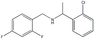 [1-(2-chlorophenyl)ethyl][(2,4-difluorophenyl)methyl]amine Struktur