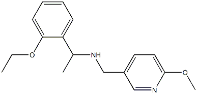 [1-(2-ethoxyphenyl)ethyl][(6-methoxypyridin-3-yl)methyl]amine Struktur