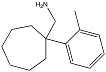 [1-(2-methylphenyl)cycloheptyl]methanamine Struktur