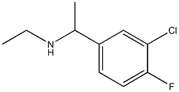 [1-(3-chloro-4-fluorophenyl)ethyl](ethyl)amine Struktur