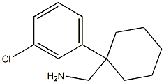 [1-(3-chlorophenyl)cyclohexyl]methanamine Struktur