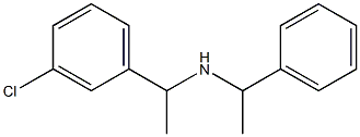 [1-(3-chlorophenyl)ethyl](1-phenylethyl)amine Struktur