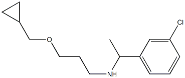 [1-(3-chlorophenyl)ethyl][3-(cyclopropylmethoxy)propyl]amine Struktur