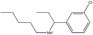 [1-(3-chlorophenyl)propyl](pentyl)amine Struktur