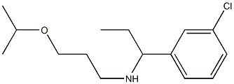 [1-(3-chlorophenyl)propyl][3-(propan-2-yloxy)propyl]amine Struktur