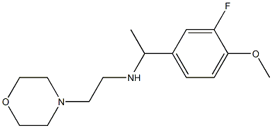 [1-(3-fluoro-4-methoxyphenyl)ethyl][2-(morpholin-4-yl)ethyl]amine Struktur