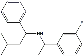 [1-(3-fluorophenyl)ethyl](3-methyl-1-phenylbutyl)amine Struktur