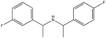 [1-(3-fluorophenyl)ethyl][1-(4-fluorophenyl)ethyl]amine Struktur