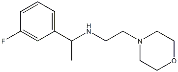 [1-(3-fluorophenyl)ethyl][2-(morpholin-4-yl)ethyl]amine Struktur