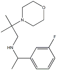 [1-(3-fluorophenyl)ethyl][2-methyl-2-(morpholin-4-yl)propyl]amine Struktur