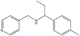 [1-(4-methylphenyl)propyl](pyridin-4-ylmethyl)amine Struktur