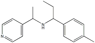 [1-(4-methylphenyl)propyl][1-(pyridin-4-yl)ethyl]amine Struktur