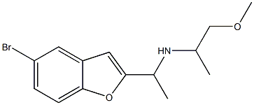 [1-(5-bromo-1-benzofuran-2-yl)ethyl](1-methoxypropan-2-yl)amine Struktur