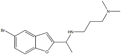 [1-(5-bromo-1-benzofuran-2-yl)ethyl][3-(dimethylamino)propyl]amine Struktur